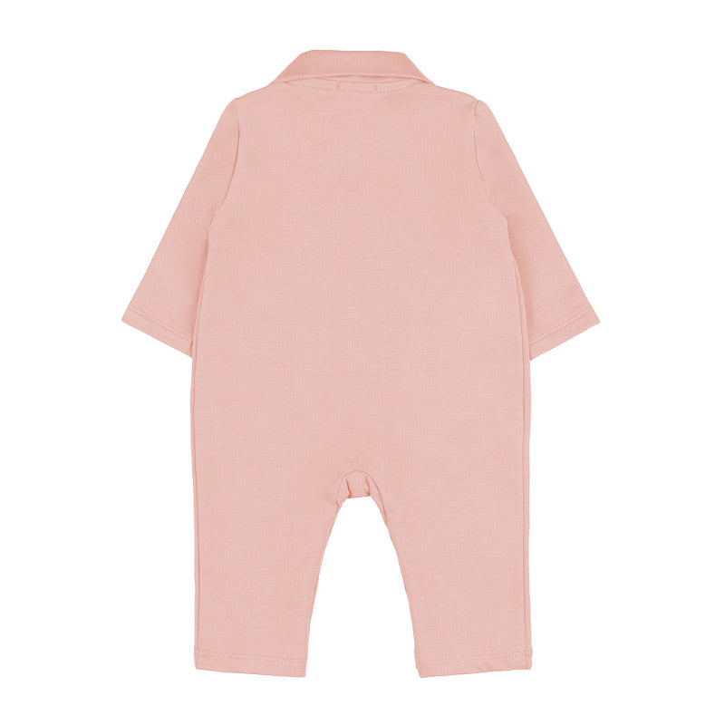 Tutina aperta davanti rosa con tasche orsetto - Nanan official