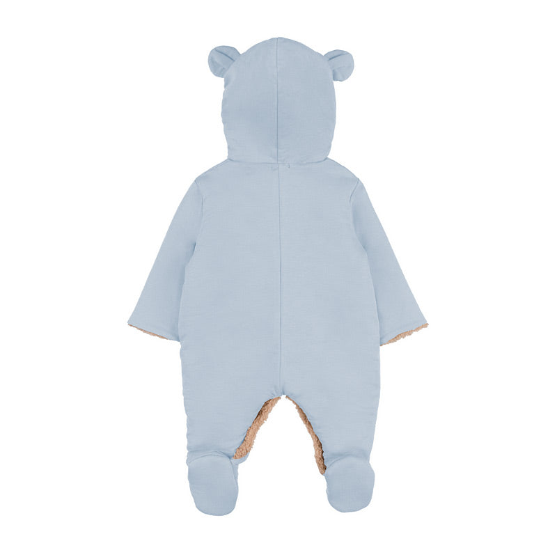 Tutone imbottito azzurro con tasche orsetto - Nanan official