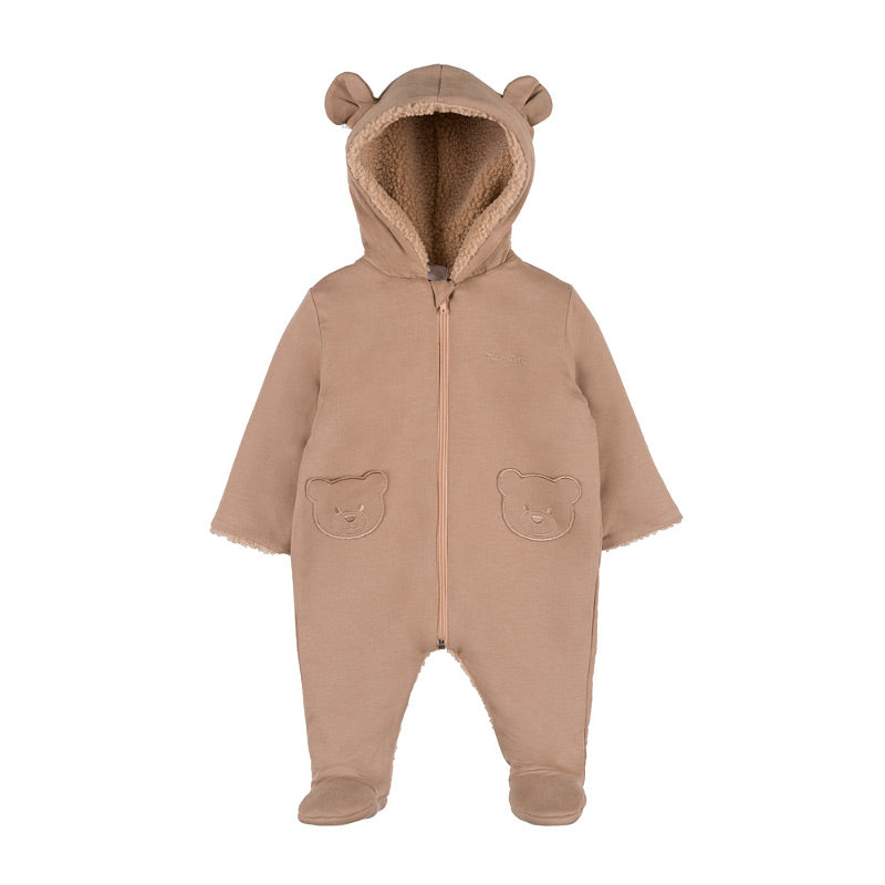 Tutone imbottito beige con tasche orsetto - Nanan official
