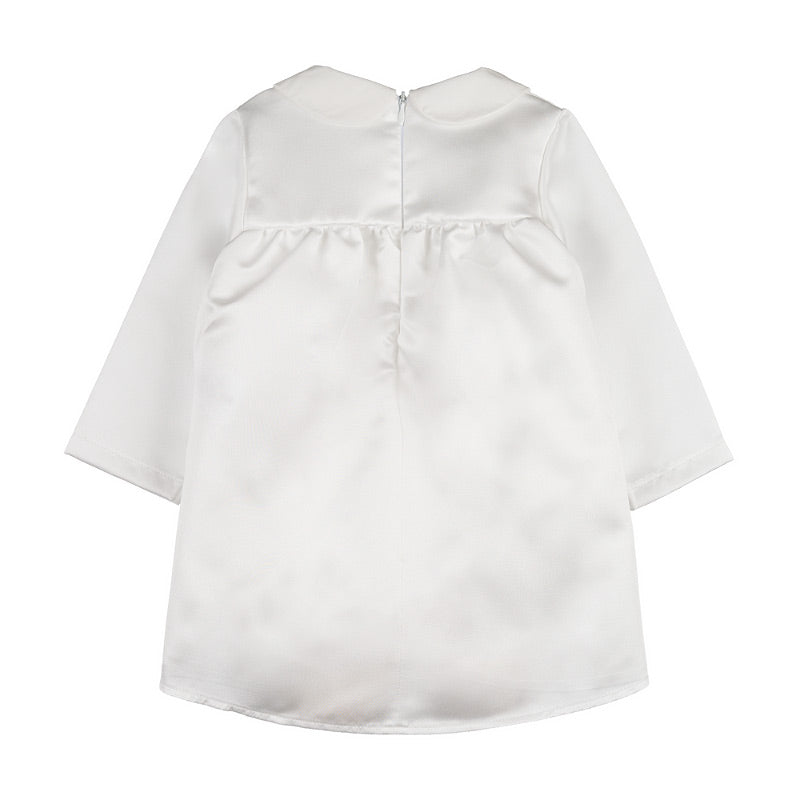 Abito bianco a body con doppio colletto - Nanan official