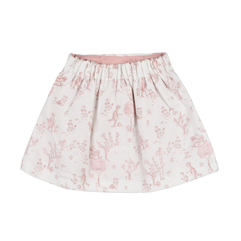 Gonna rosa con stampa allover - Nanan official