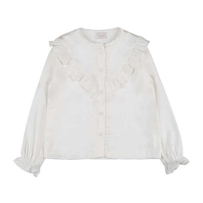 Camicia panna con volant - Nanan official