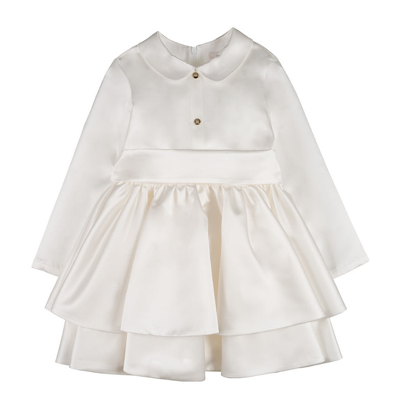 Abito bianco con gonna a balze - Nanan official