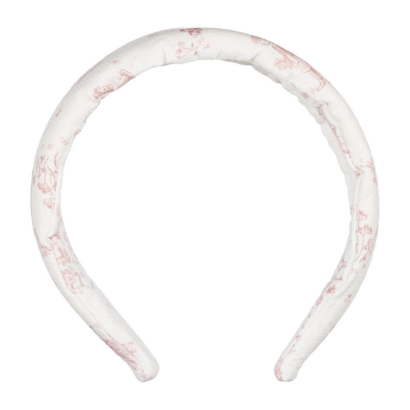 Cerchietto imbottito rosa con stampa allover - Nanan official