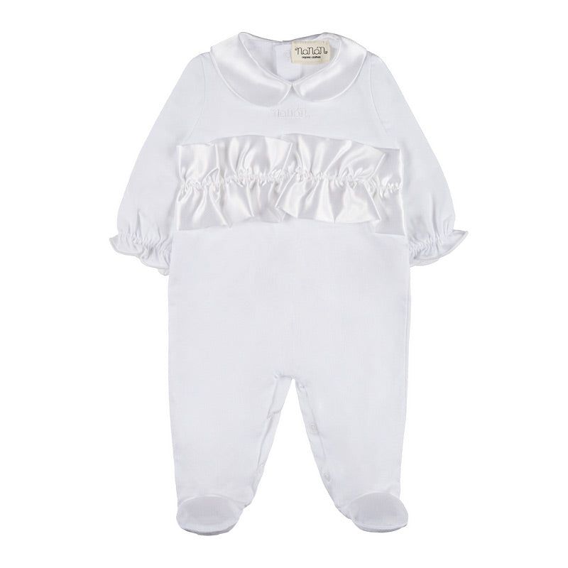 Tutina bianca con frappa - Nanan official