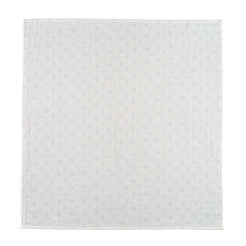 Mussola all over orsetti 80x80 azzurro - Nanan official