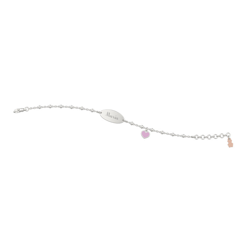 Bracciale Con Targhetta BimBo Arg 925 - Nanan official