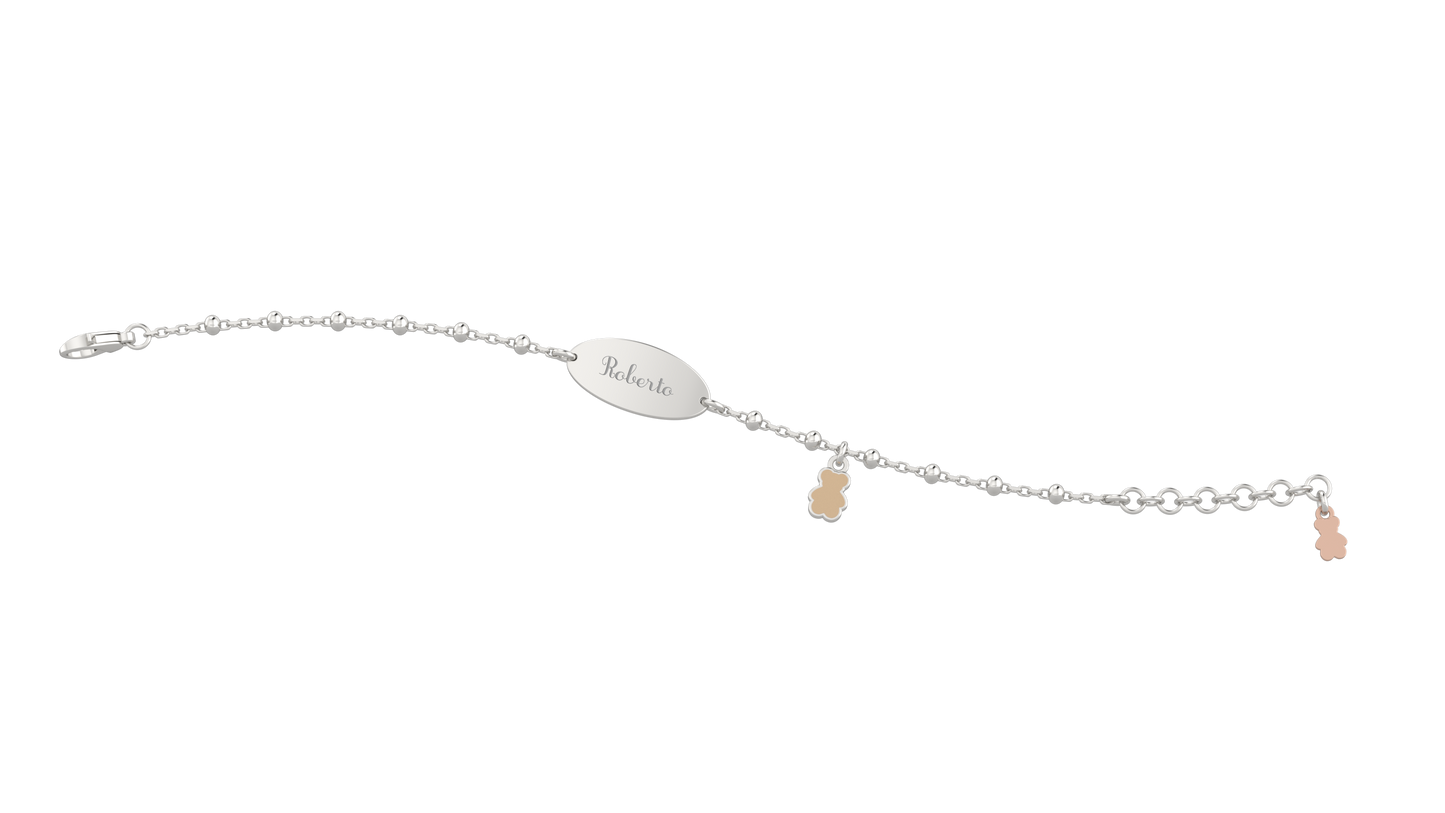 Bracciale Con Targhetta BimBo Arg 925 - Nanan official
