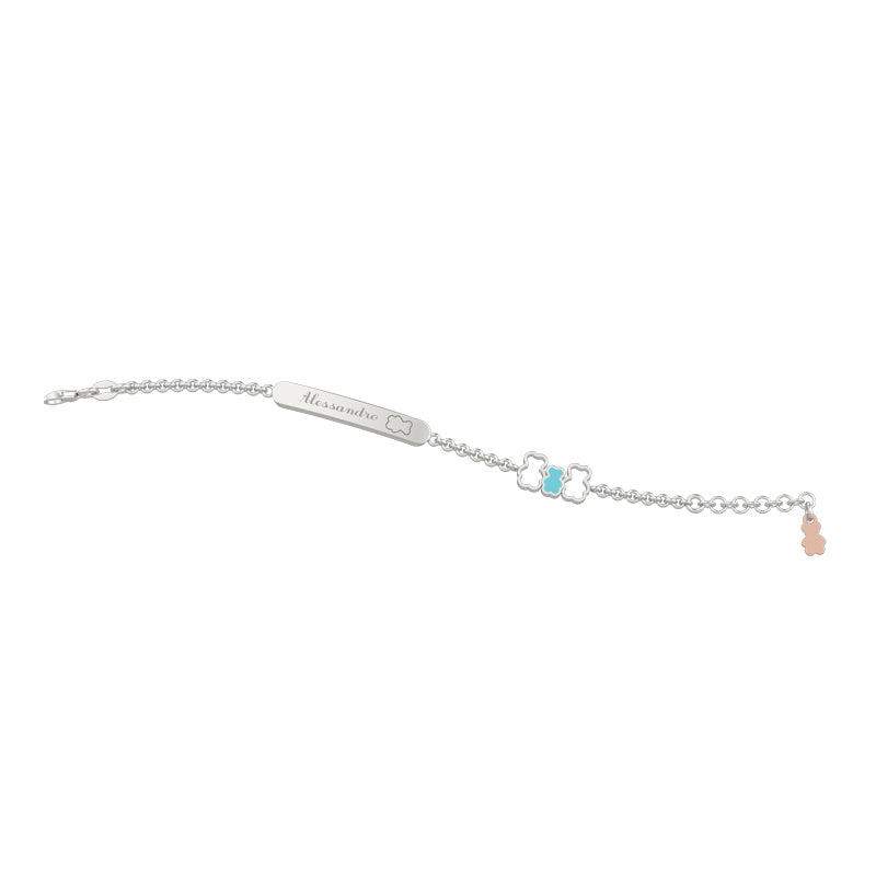 Bracciale Con Targhetta Famiglia Arg 925 - Nanan official