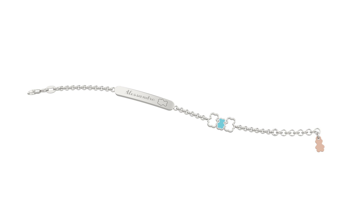 Bracciale Con Targhetta Famiglia Arg 925 - Nanan official