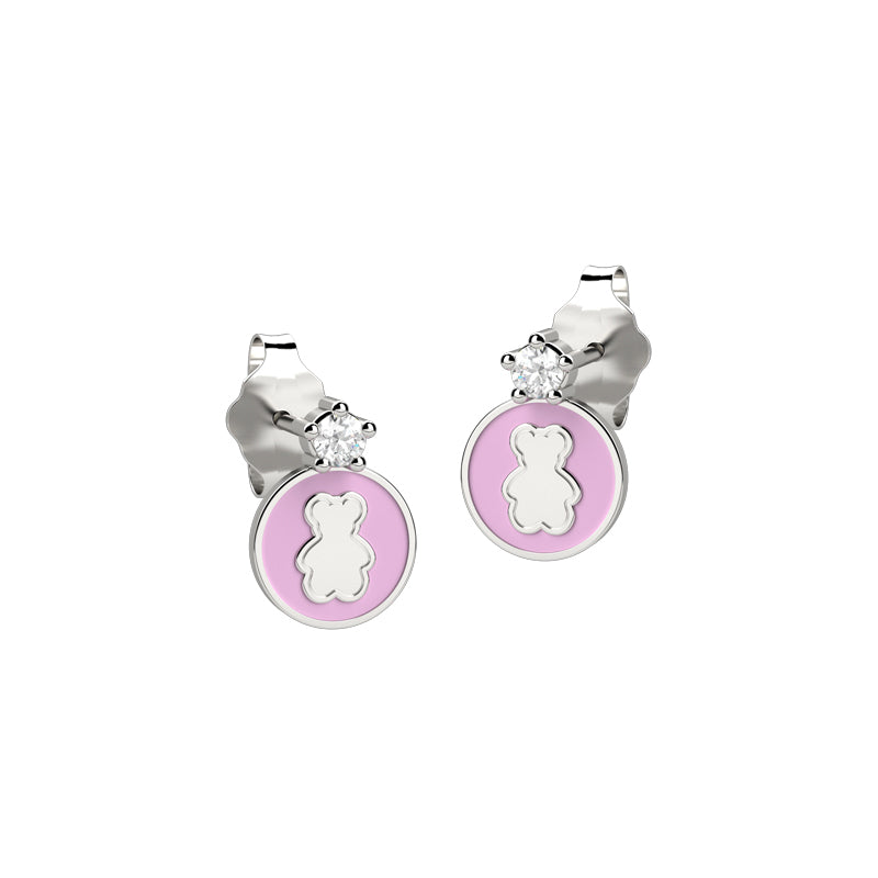 Orecchino Cerchio Orso Ag 925 - Nanan official