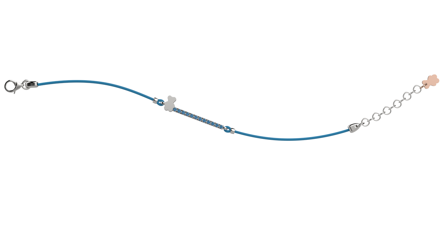 Bracciale Argento 925 - Col Azzurro - Nanan official