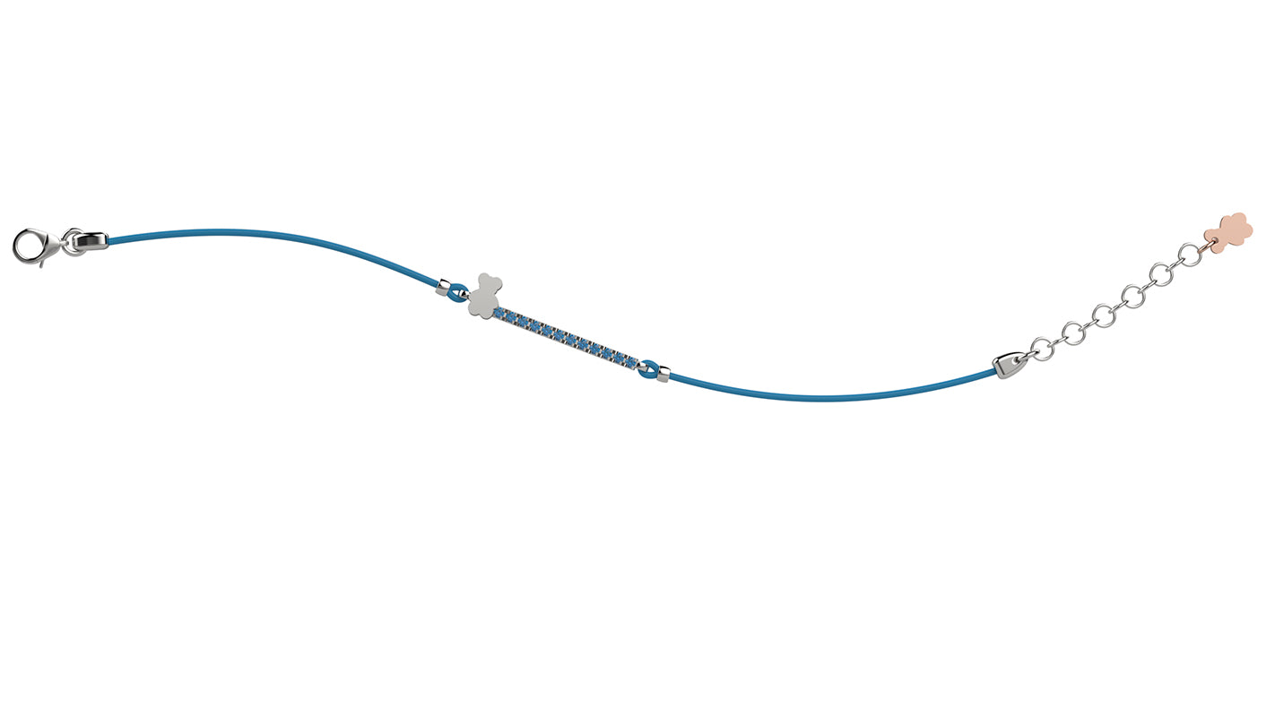 Bracciale Argento 925 - Col Azzurro - Nanan official