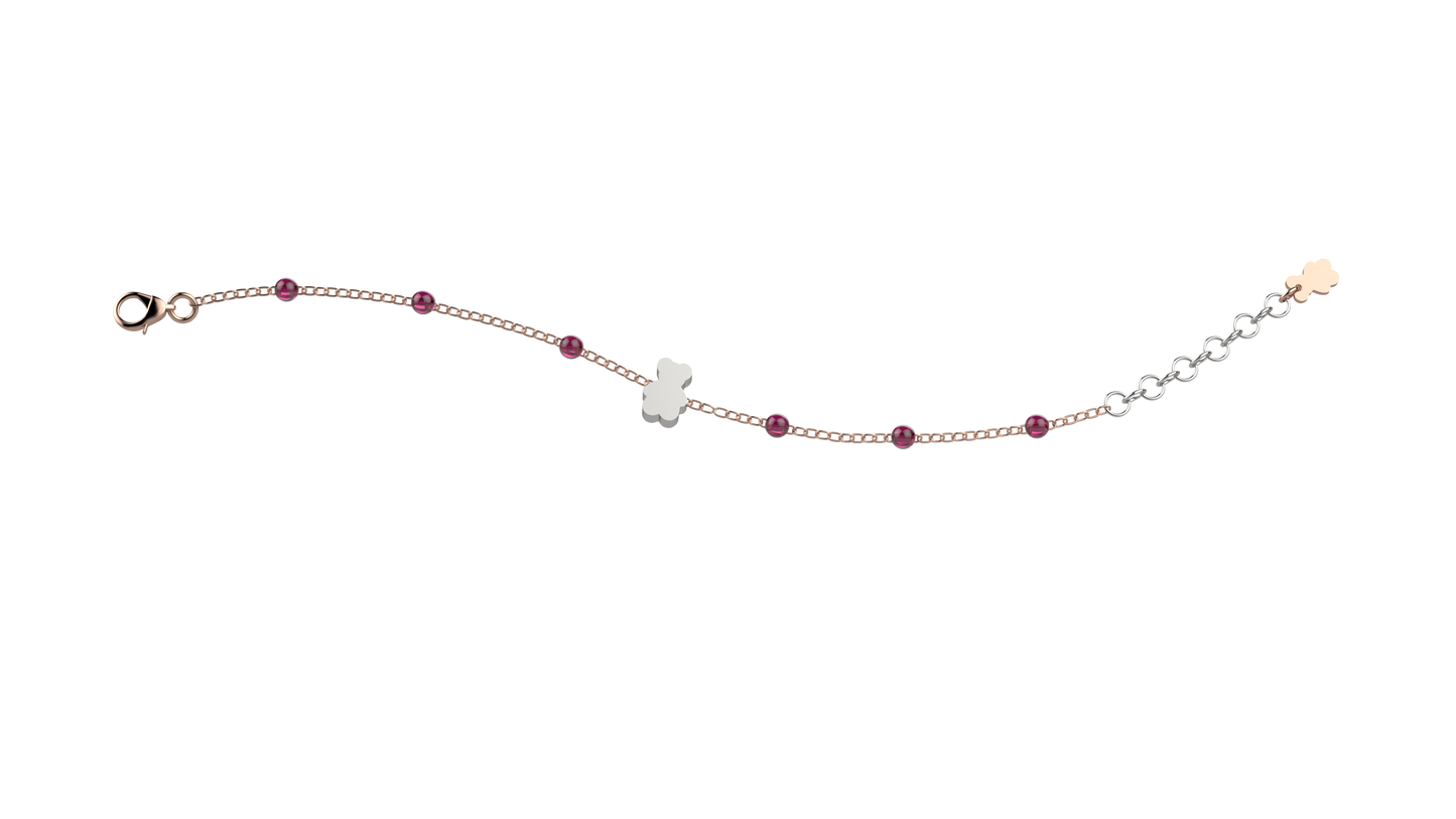 Bracciale Argento 925 - Palline Lilla - Nanan official