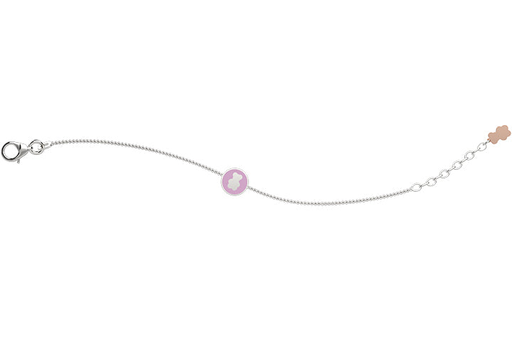 Bracciale con medaglia rosa - Nanan official