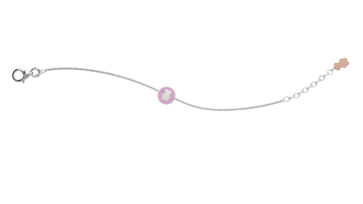 Bracciale con medaglia rosa - Nanan official