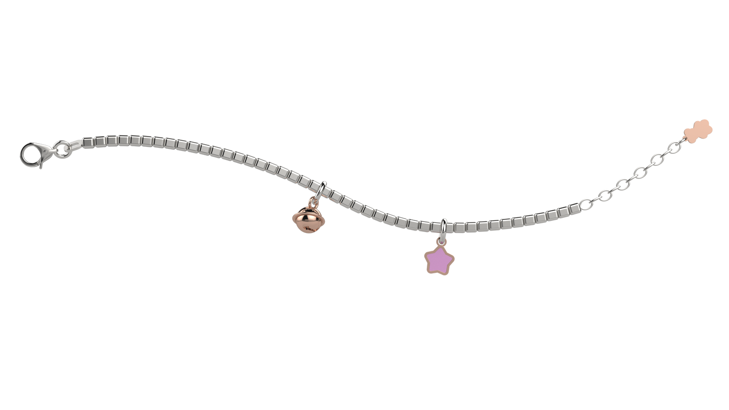 Bracciale con Campanella e Stella Rosa - Nanan official