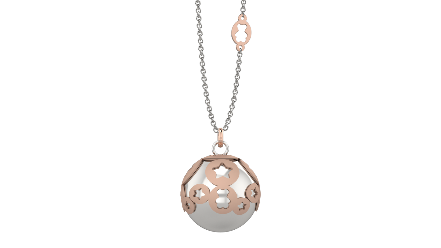 Pendente Arg 925 con ciondolo a boule e stelle - Nanan official