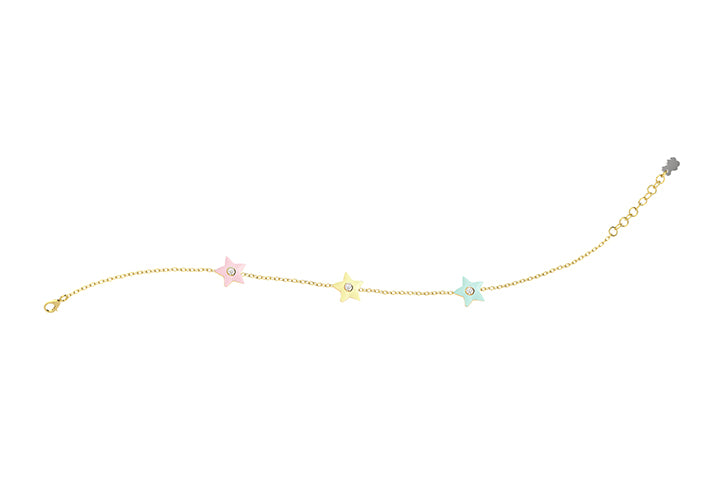 Bracciale Stelle Colorate Argento-Nanan official