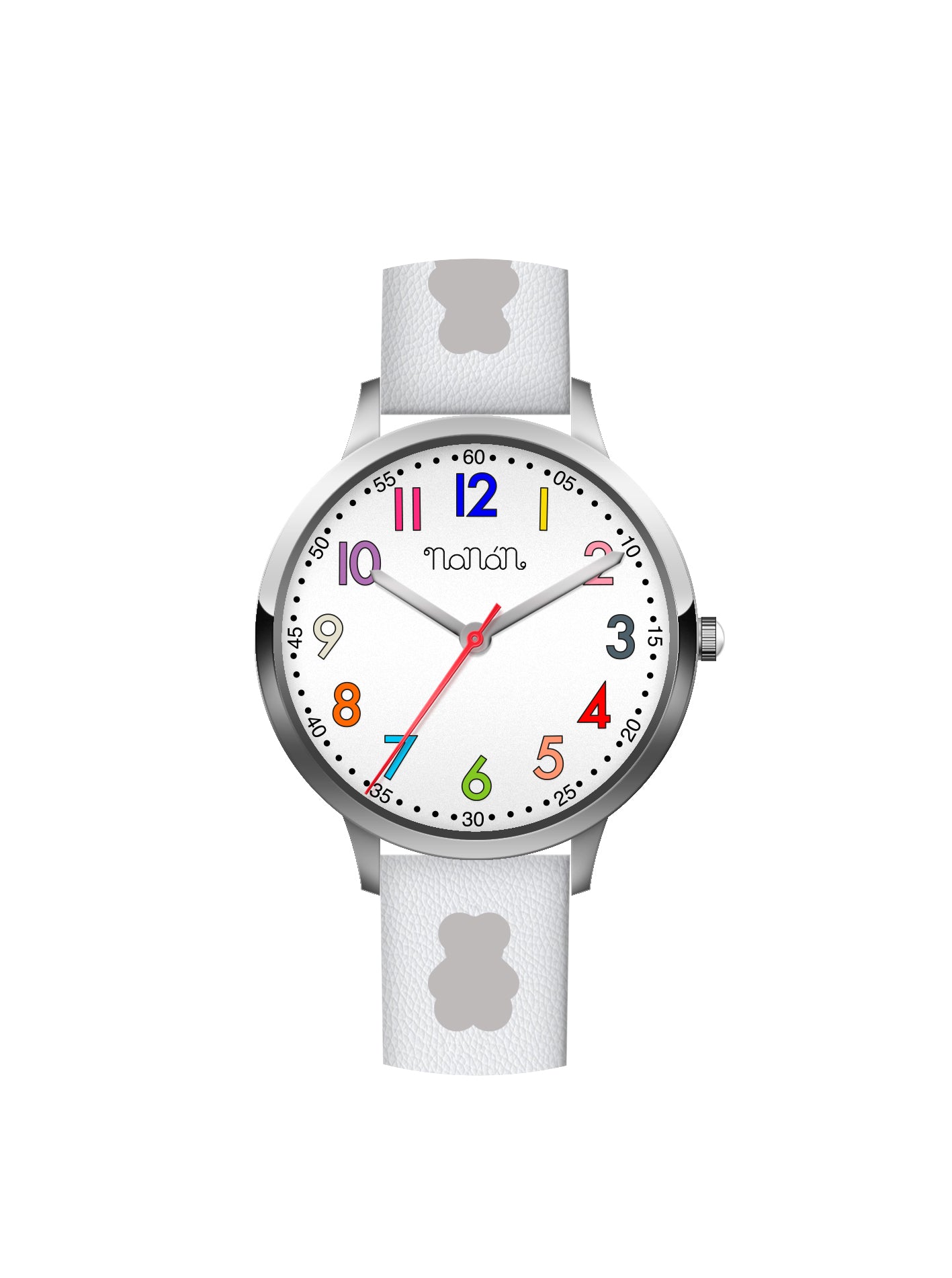 Orologio bambino bianco silver - Nanan official