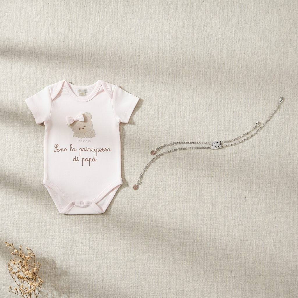 Bracciale divisibile e body Principessa di papà-Nanan official