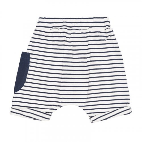 2pcs Set T-shirt with Writing + Shorts Blue_5253