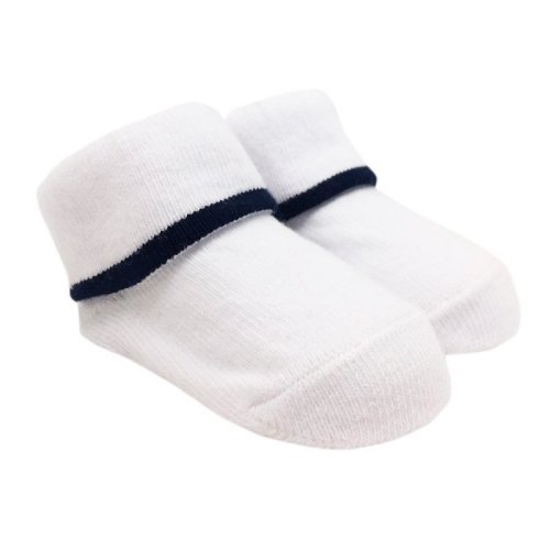 Socks set of 2 Blue and White with Stripe_3195