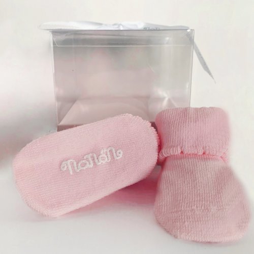 Plain pink socks_4135