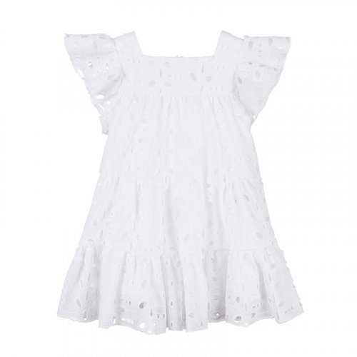 Robe 3 volants Sangallo Blanc