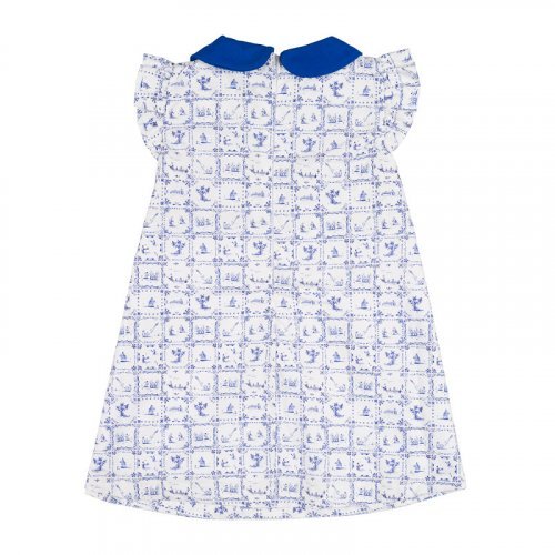 Abito c/colletto allover blu_11376