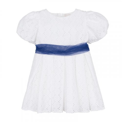 Robe en broderie anglaise blanche