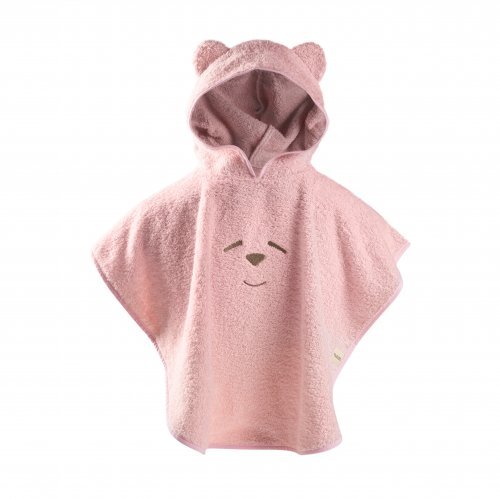 Rosa Poncho Bademantel 2-4 Jahre_8409