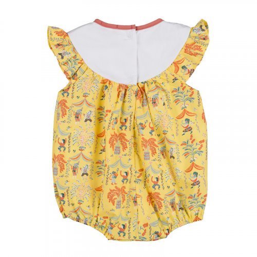 Allover romper w/frills_12357