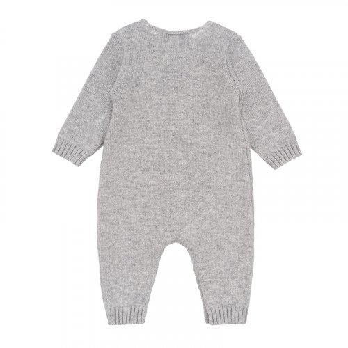 Gray front opened babygro_9713