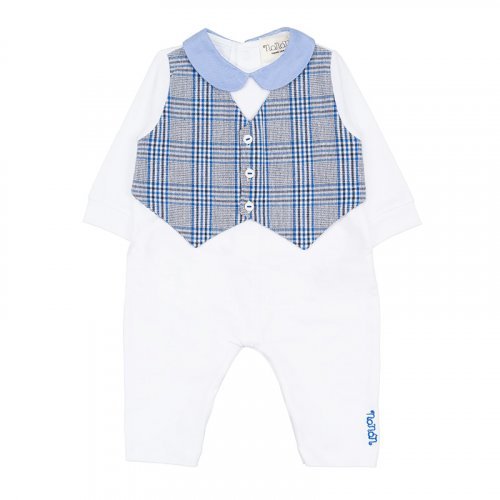 Babygro w/vest and bow tie