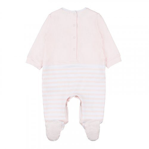Babygro with Pink Striped Pants_5397