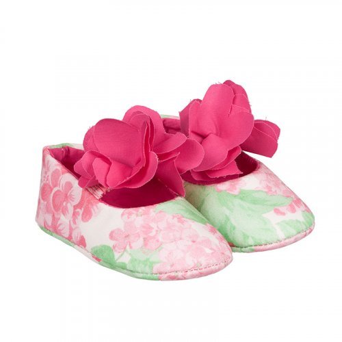 Blumige Ballettschuhe