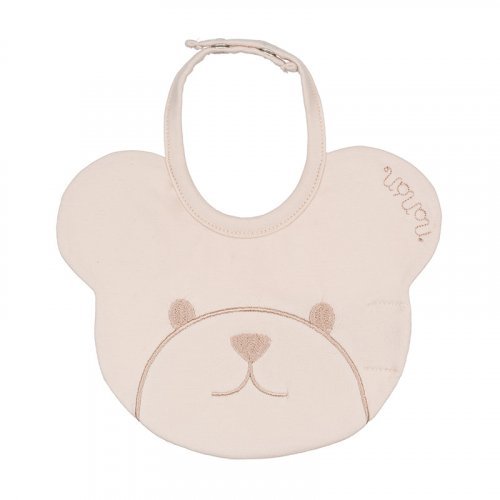 Bavaglio beige con orso_8697