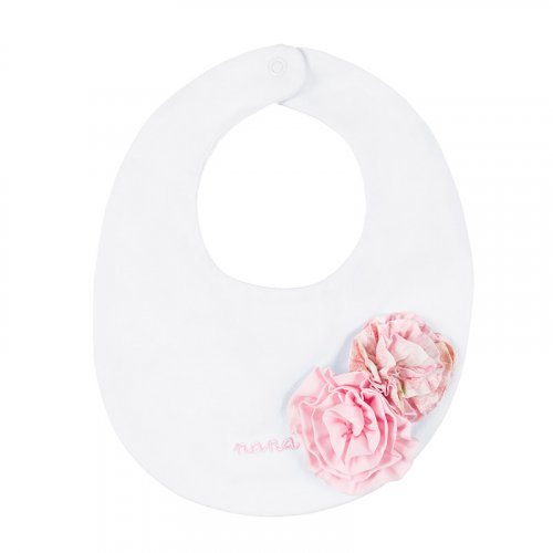 Bavaglio con Rose Jersey Bianco