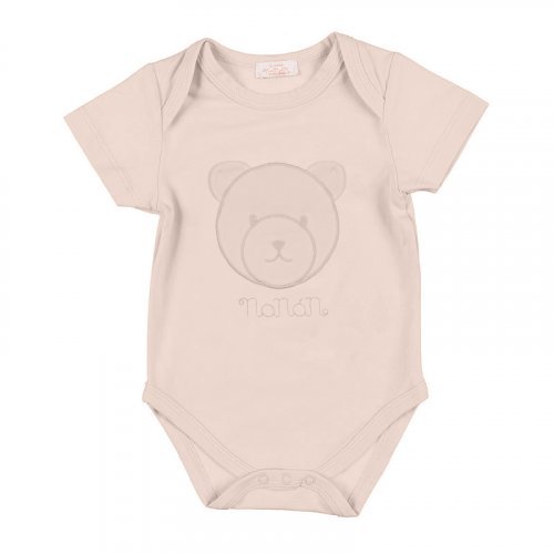 Beige Babygro with Teddy Bear