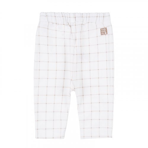 Beige Check Pants_4581