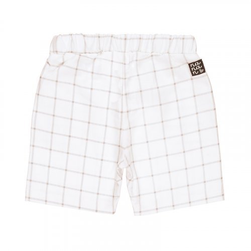 Beige Check Short_4594