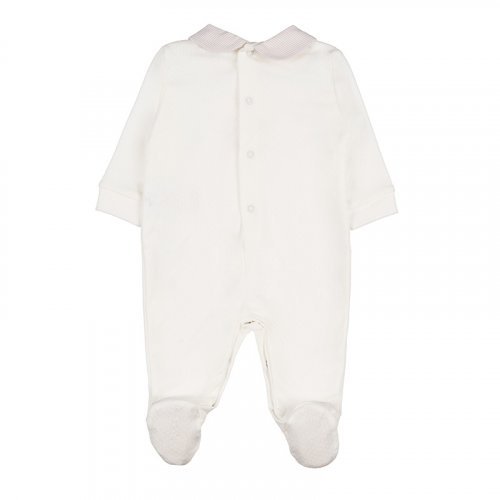 Beige organic babygro_7252