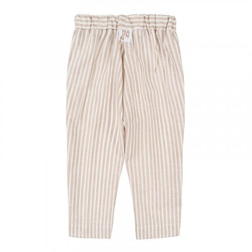 Beige Striped Pants_4555