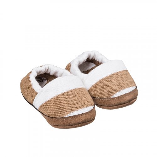 Beige Striped Shoes_5437