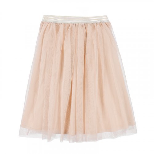 Beige Tulle Skirt_4722