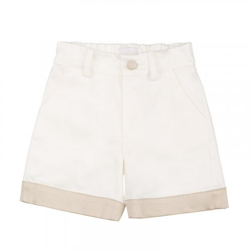 Weiße Bermuda-Shorts