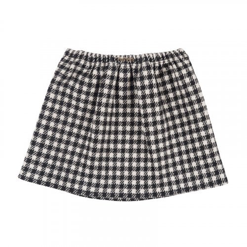 Black Checkered Skirt