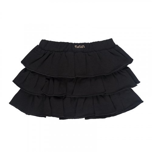 Black Plush Skirt