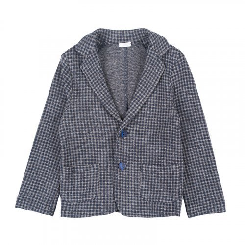 Blue and Grey Squares Jacket